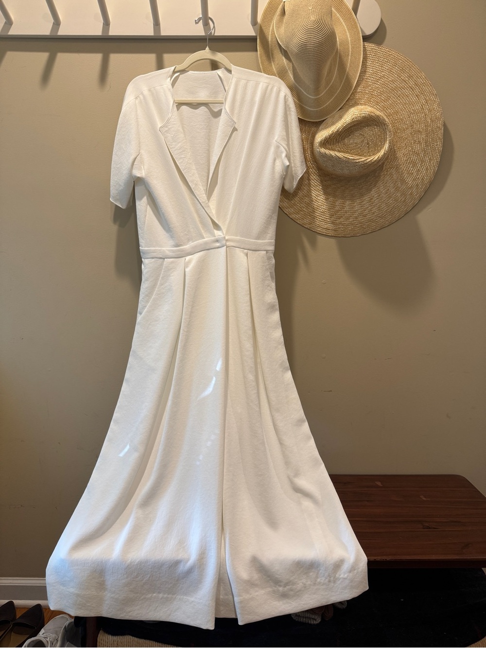 NWT Rachel Comey Ardent Jumpsuit White Pebble Textured Size 8